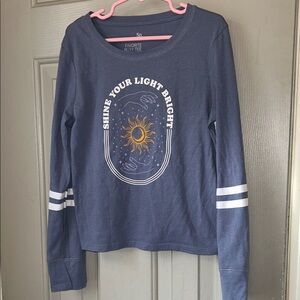 SO Kids Navy Long Sleeve Tee with Sun Graphic